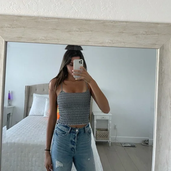 Brandy Melville Black and White Tank Top - Picture 2 of 4